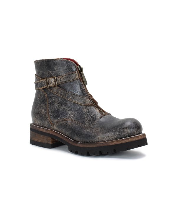 dessa bedstu grey brown leather boots