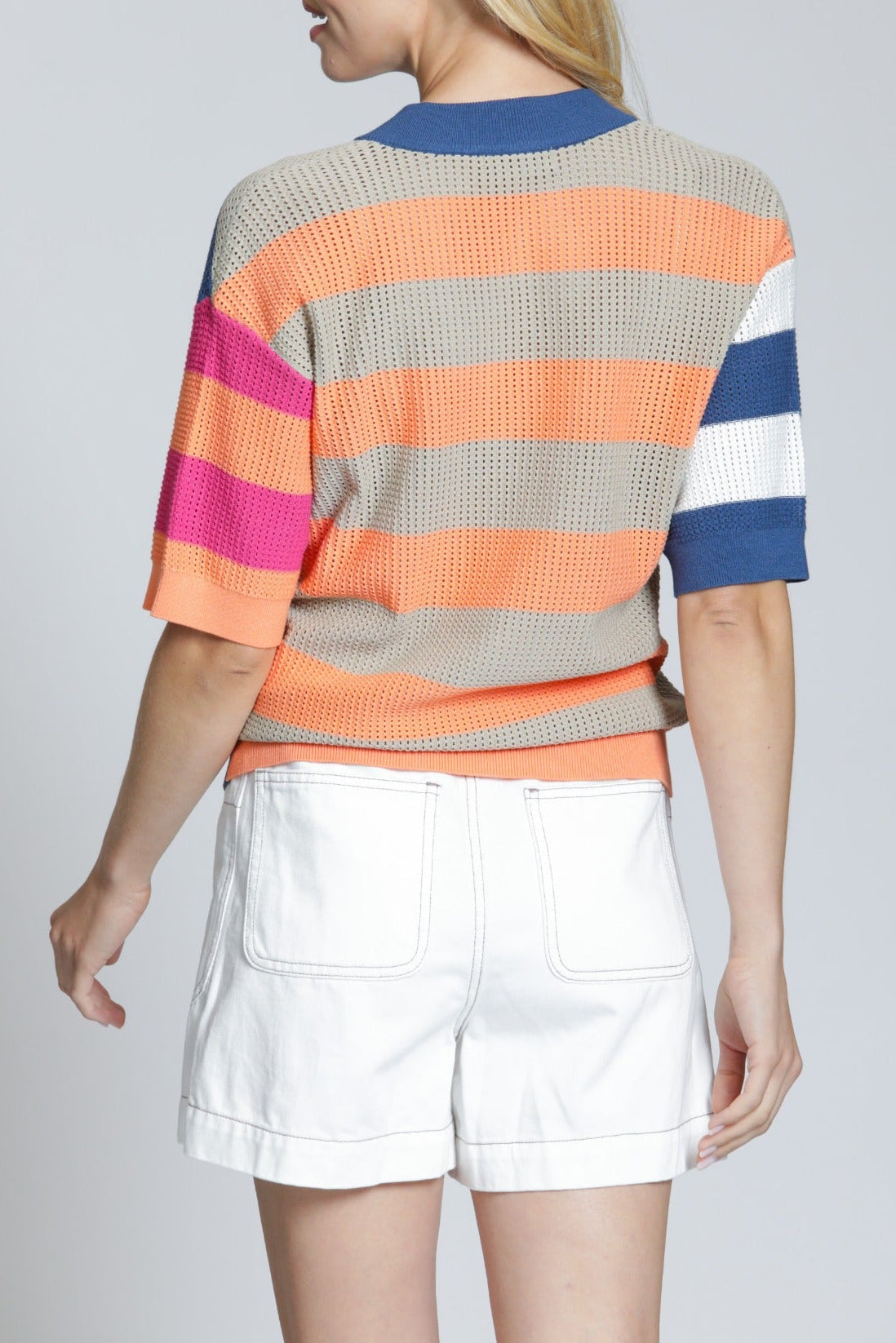 Open Knit Polo