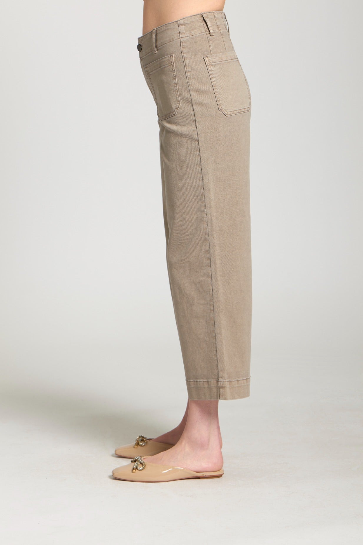 Patch Pocket Wide Leg