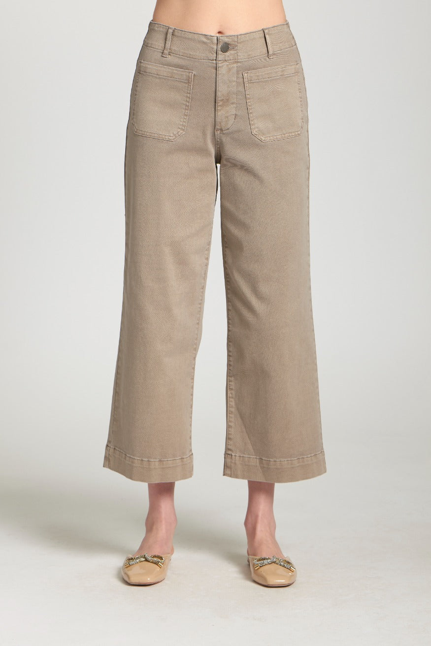 Patch Pocket Wide Leg