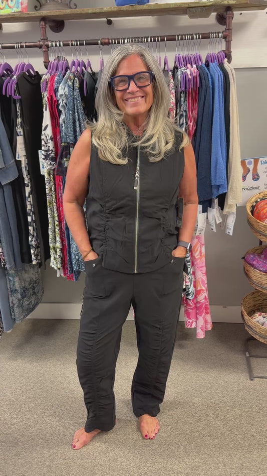 Shirred Ankle Pant