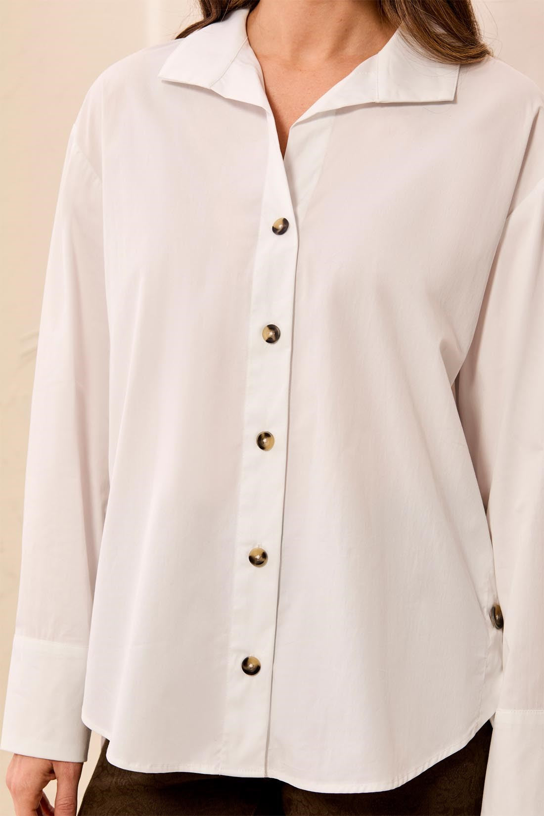 Cotton Poplin Blouse
