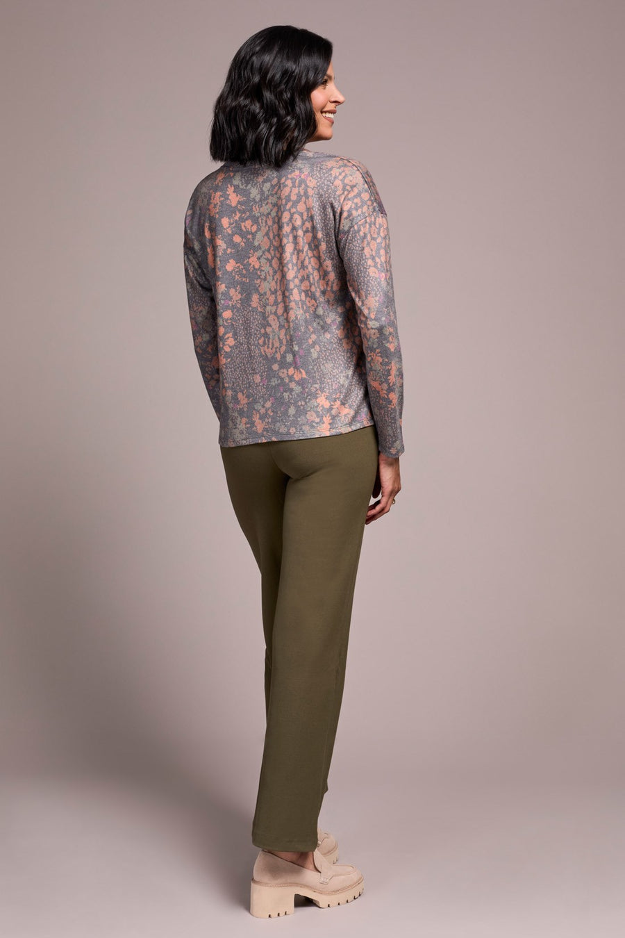V-Neck Combo Print