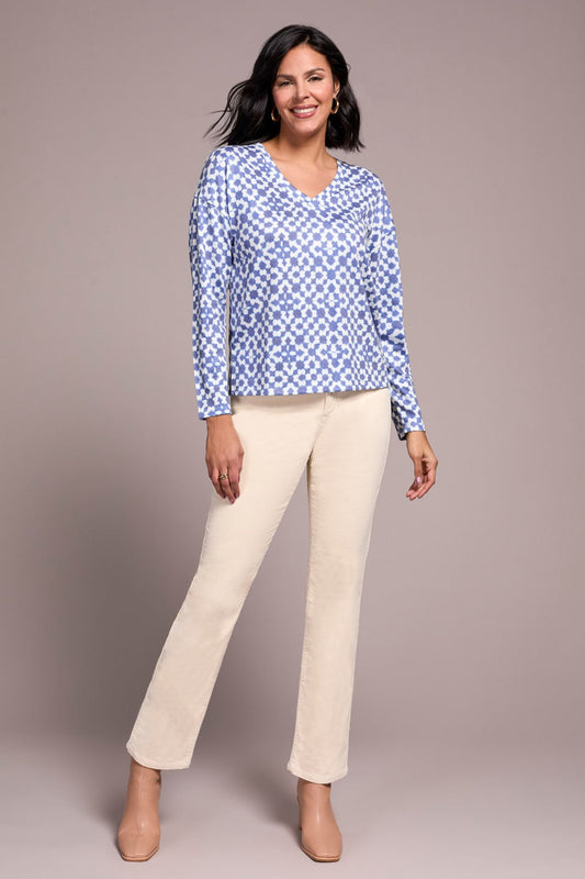 V-Neck Combo Print