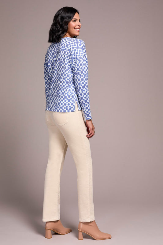 V-Neck Combo Print