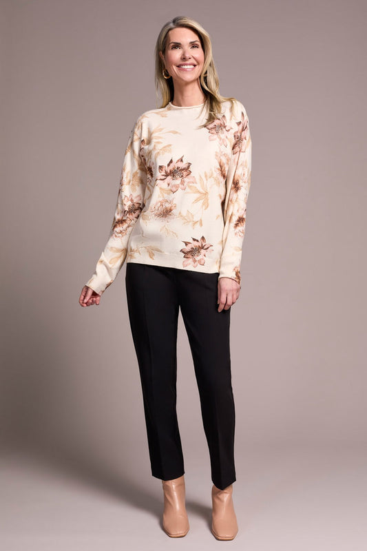 Printed Funnel Neck