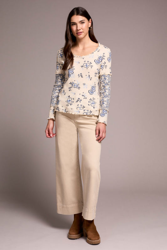 Pointelle Scoop Neck