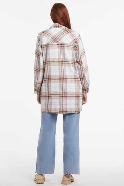 Long Plaid Shacket