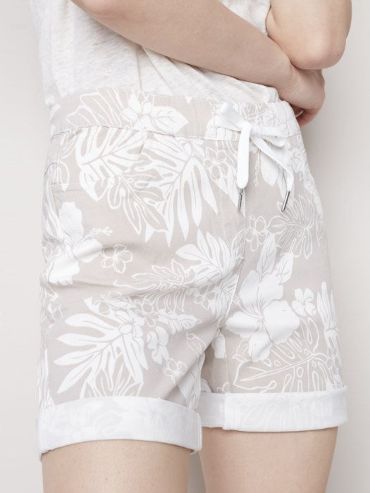 Printed Pull-On Short