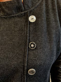 Scoop Neck Button Trim
