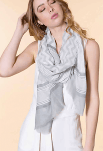 Zig Zag Border Scarf