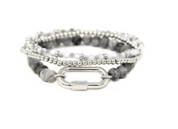 Silver Labradorite Bracelet