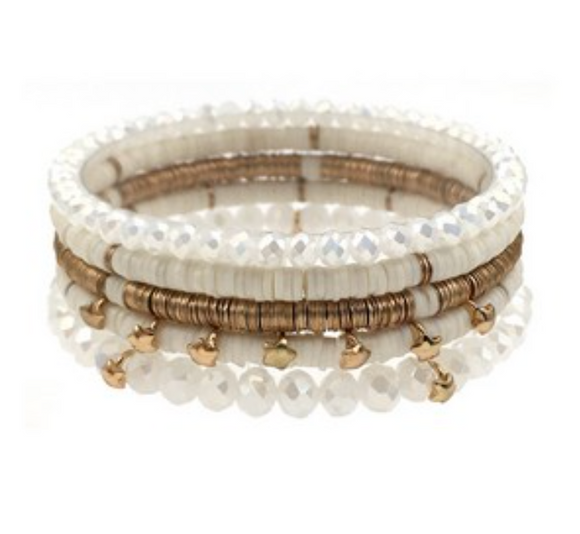 White Bracelet Set