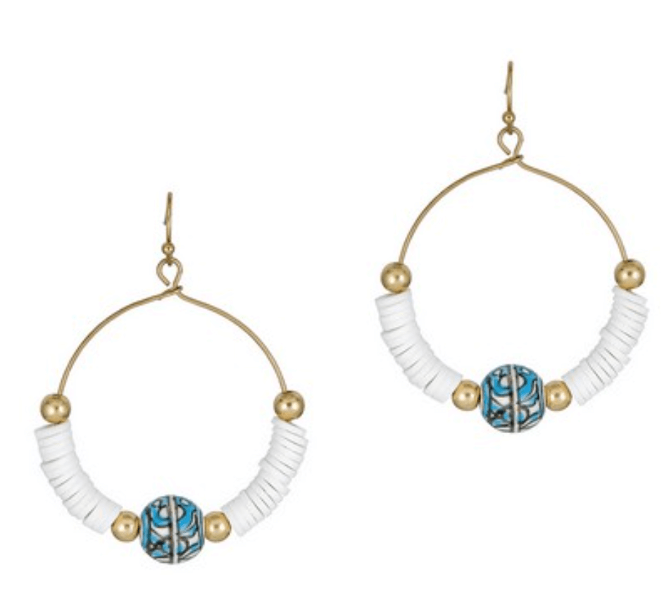 Circle Beaded Earrings