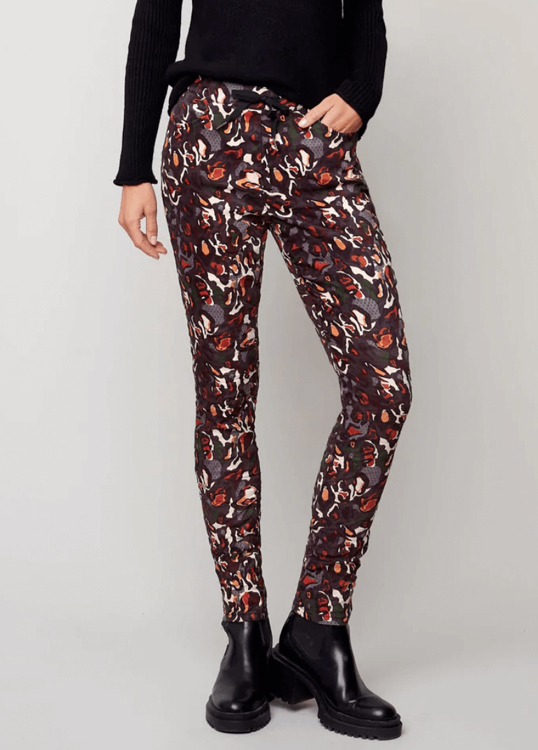 Charlie B Printed Crinkle Jogger