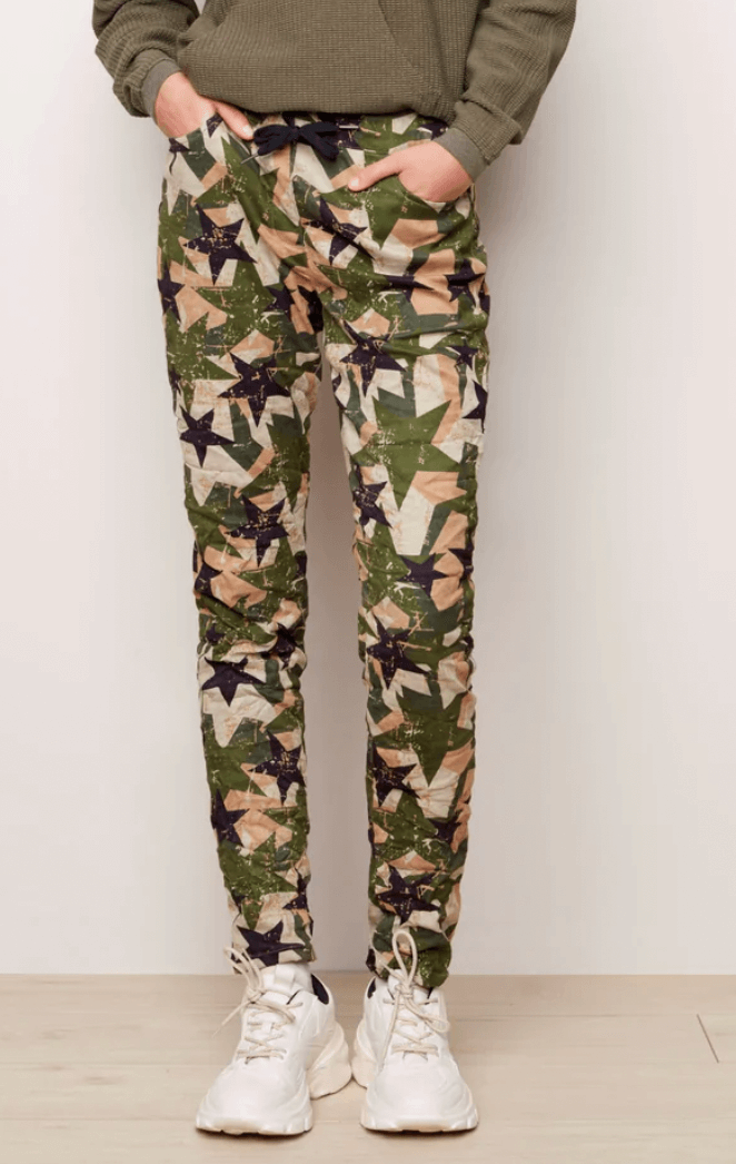 Charlie B Printed Crinkle Jogger