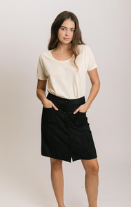 Faux Suede Skirt