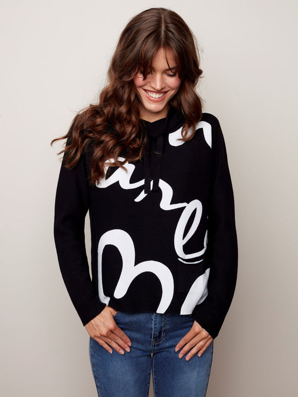 Printed Cotton Sweater