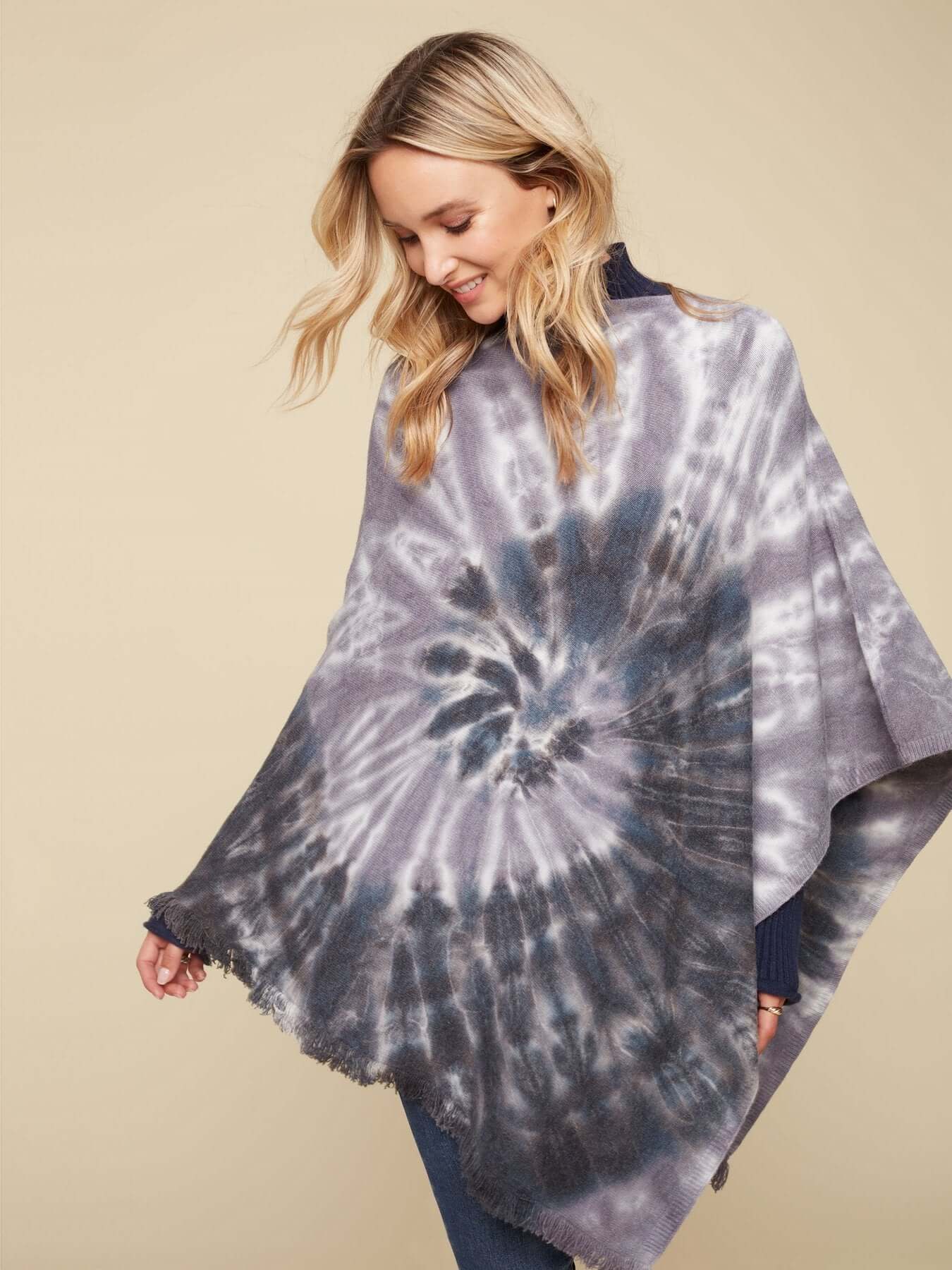 2024 Brightly twisted Hatchi tie dye poncho