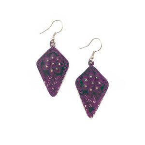 Purple Patina Earrings